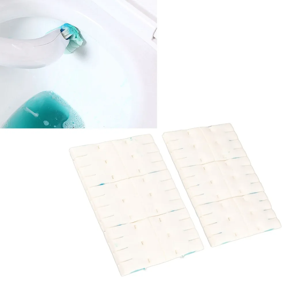Non Woven Fabric Toilet Brush Refills White Self Contained Cleaner Disposable Toilet Brush Refills Lemon Scent Safe Material