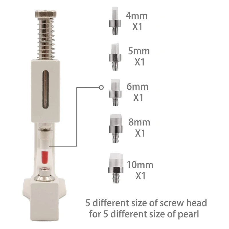 Pearl Setting Machine Manual Nailed Bead Machine DIY Tools Pearl Beads Set Craft Pearl Decoration With 5 Molds