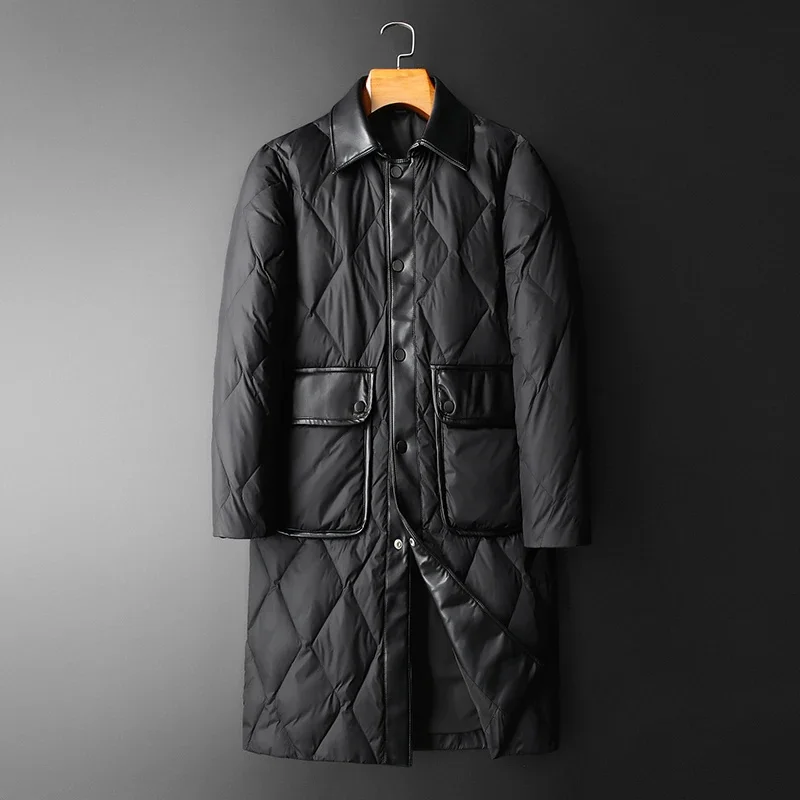 2025 new arrival winter jacket 90% white duck down jackets men,mens fashion thicken warm parkas coat KYRF096