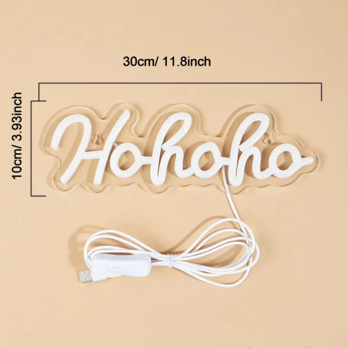 Chi-buy LED Neon ho ho ho USB Powered Neon Signs Decor Lamp Signs Birthday Gift Wall Art For Bedroom Room Bar Shop