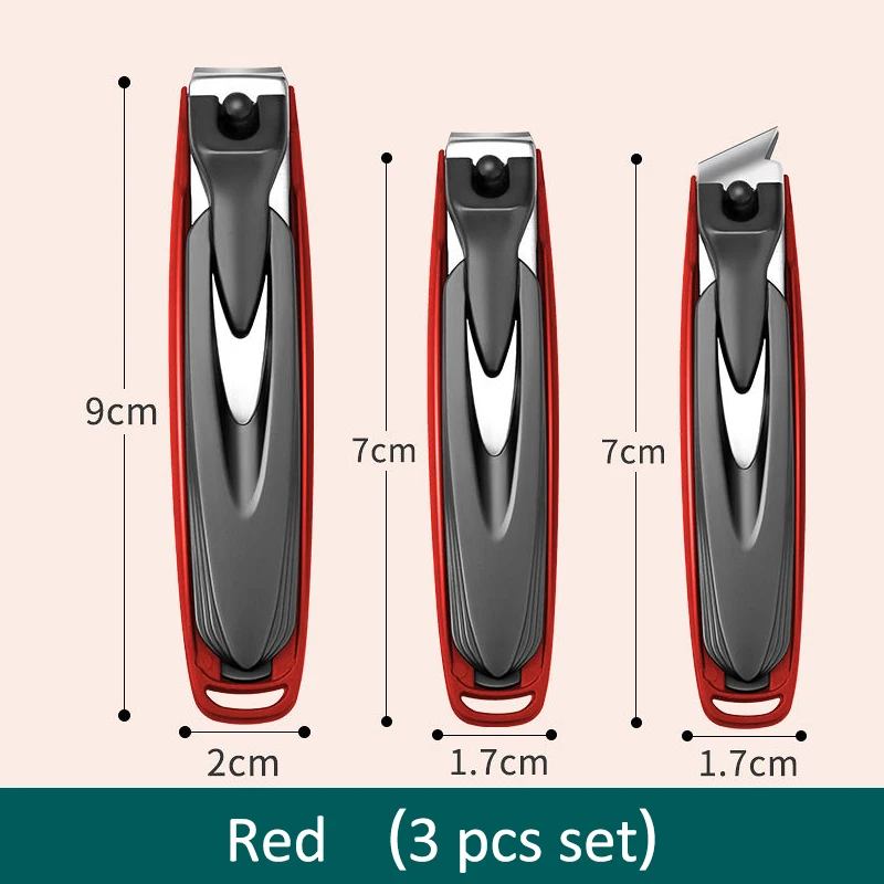 Kleurrijke nagelknipper Anti-splash nagelknipper Afneembaar ontwerp Vingernagelknipper Roestvrij staal manicure nagelgereedschap