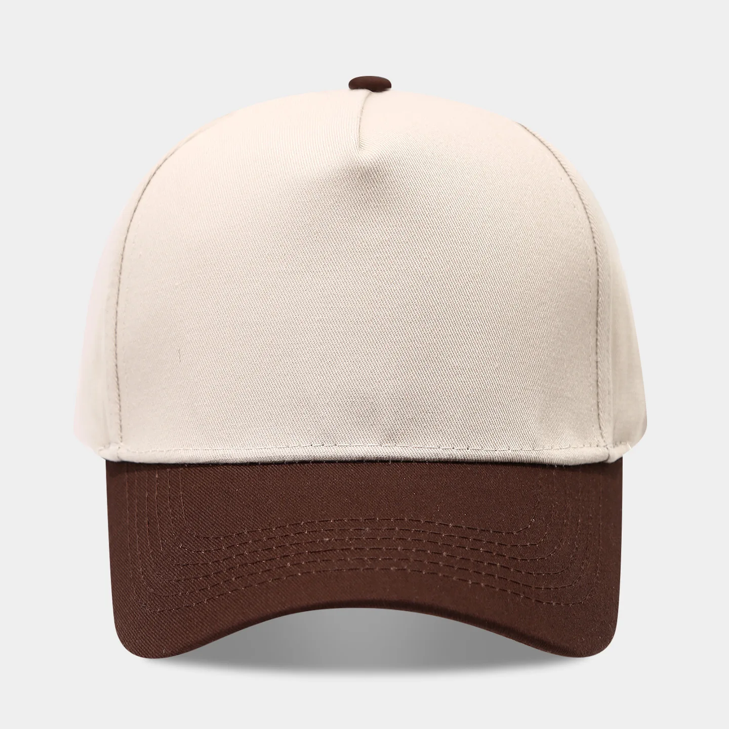 Neue farbblockierte Fünf-Panel-Baseballkappe für Damen, modischer und lässiger Sonnenhut für Herren, LKW-Fahrer-Kappe, trendig und vielseitig – Detail 12