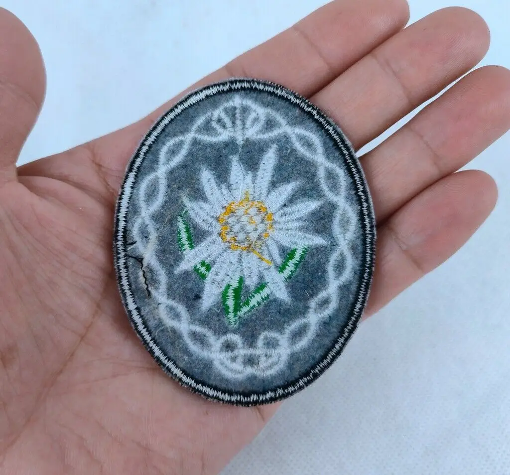 الحرب العالمية الثانية الألمانية WH هير القوات الجبلية إديلويس كم شارة التصحيح الحديد على/خياطة على