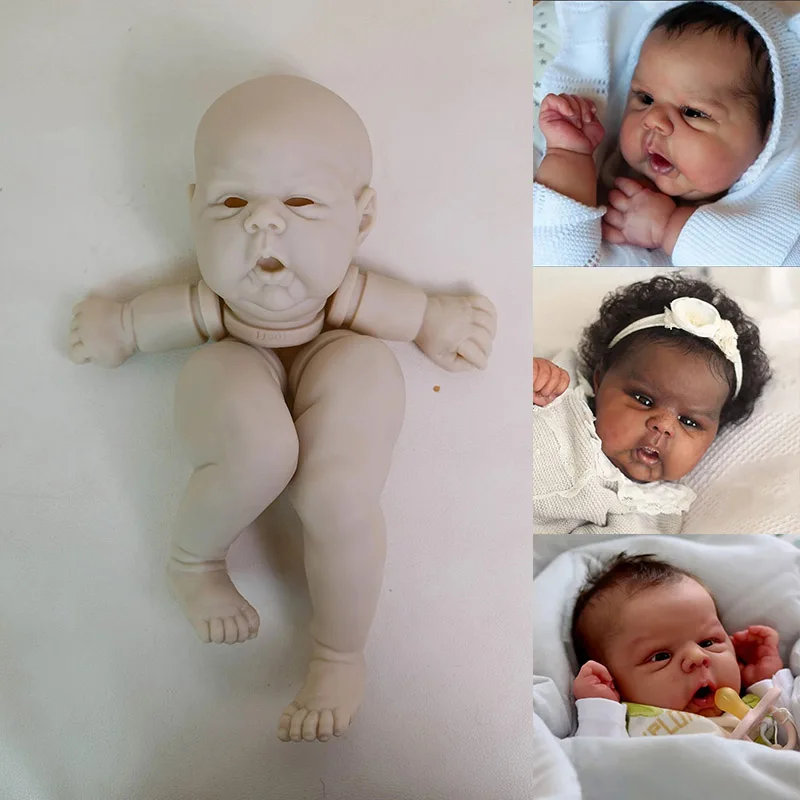 

20Inch Gounchi New Limited Edition High Quality Unfinished Reborn Doll Kit with Cloth Body and Eyes DIY Doll Parts Collectible