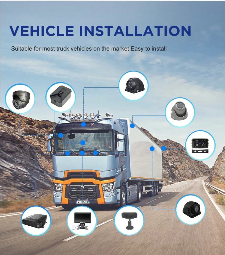 1080p Ahd 8ch Mobile Nvr 4 Channel 4g Mdvr System 4ch Gps 3g Wifi Mobile Vehicle Cctv Cameras 2tb Hdd G-sensor 8 Ch Ai Mdvr