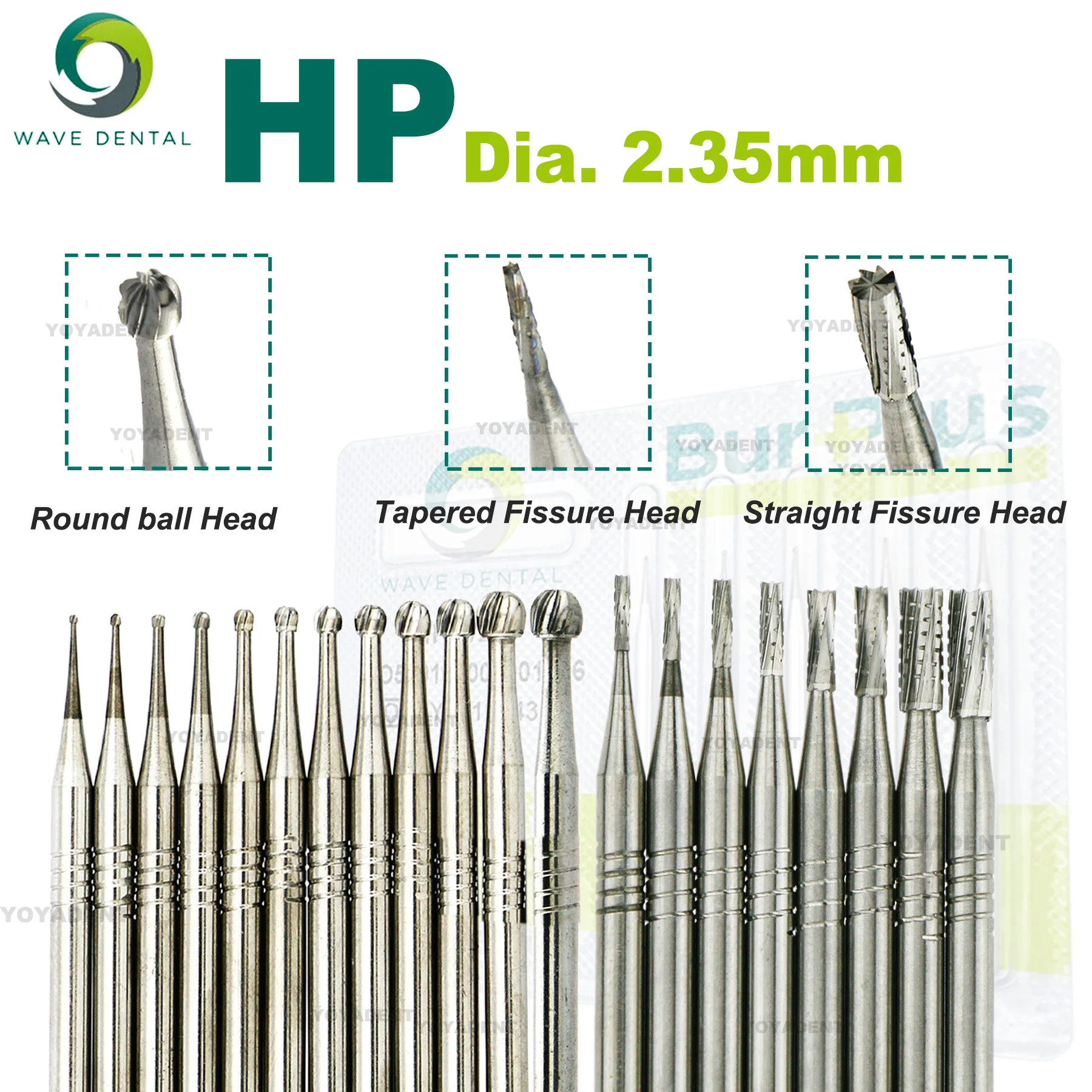 

WAVE Dental Burs HP Cutter For Straight Nose Cone Dentistry Strawberries Low Speed Handpiece Dia 2.35mm