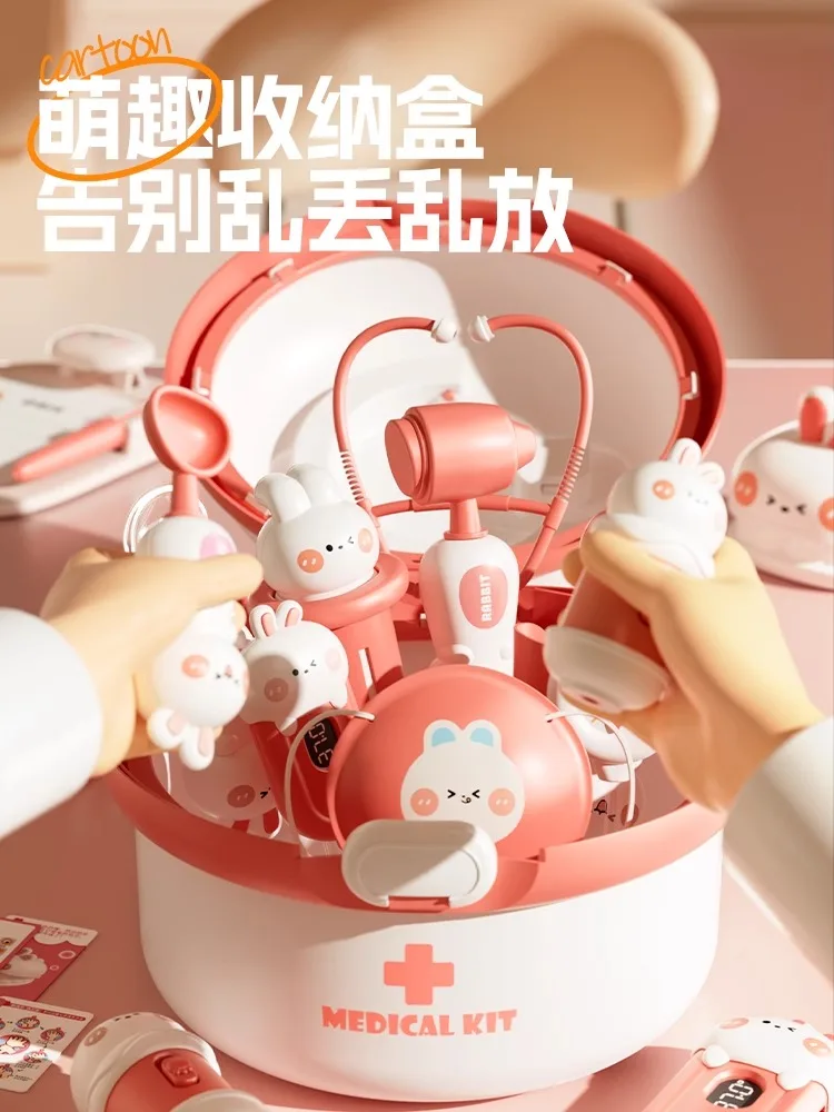 Doktersspeelset voor kinderen Complete fantasiespelset voor meisjes Kleine verpleegster Injectie- en stethoscoopspeelgoed Kerstcadeau voor kinderen