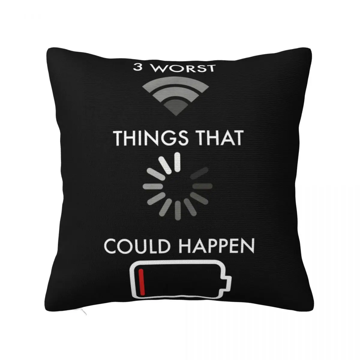 3 Worst Things That Could Happen Wifi 100 Premium Cotton Dead Battery Winter Pillow Case