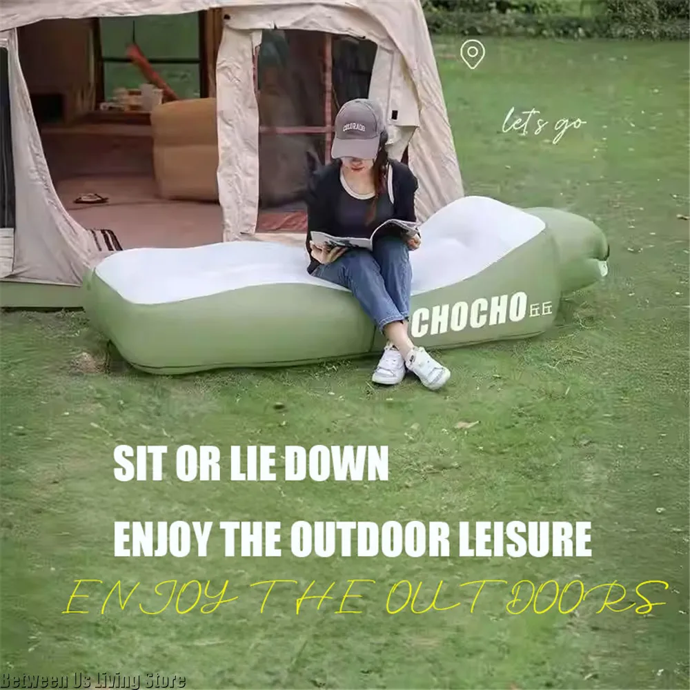 New High Quality Non-rollover Large Size Inflatable Sofa Inflatable Bed Blow Up Bed for Outdoor Camping Beach Pool Home - view 3