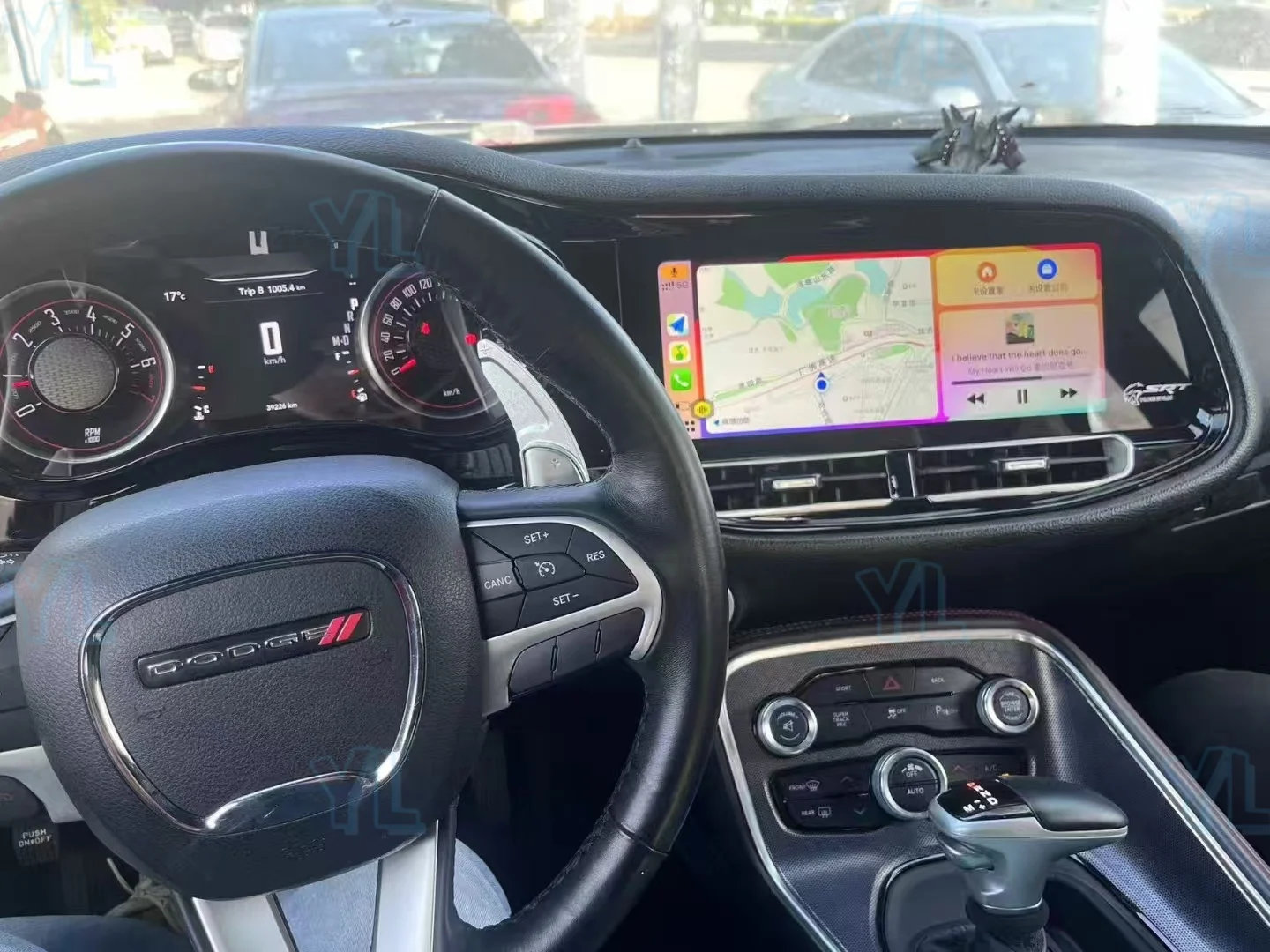 

YL ST For Dodge Challenger SRT Hellcat 2010-2023 Carplay Android 13 Car Radio LCD Touch Screen Multimedia Player GPS Navi 4G