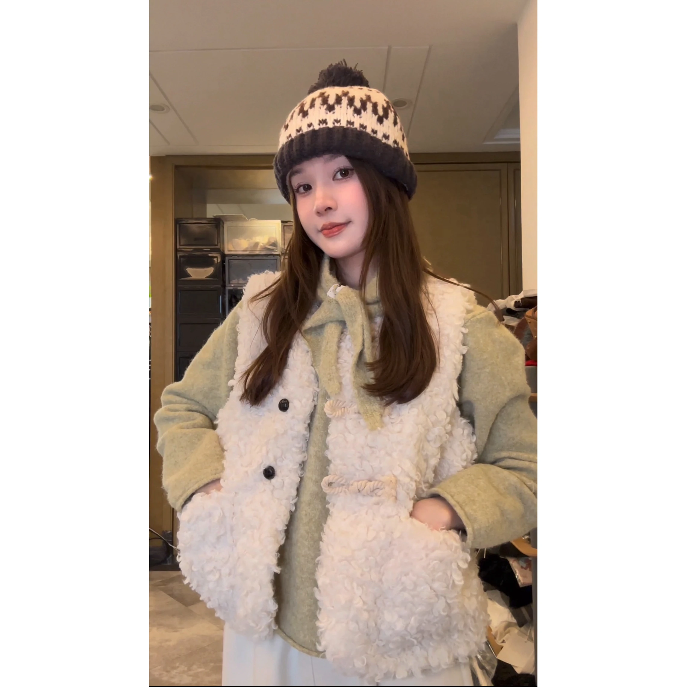 

Женский утепленный вельветовый жилет Twinkle Treasure для осени и зимы, универсальный, модный, маленького размера, синий