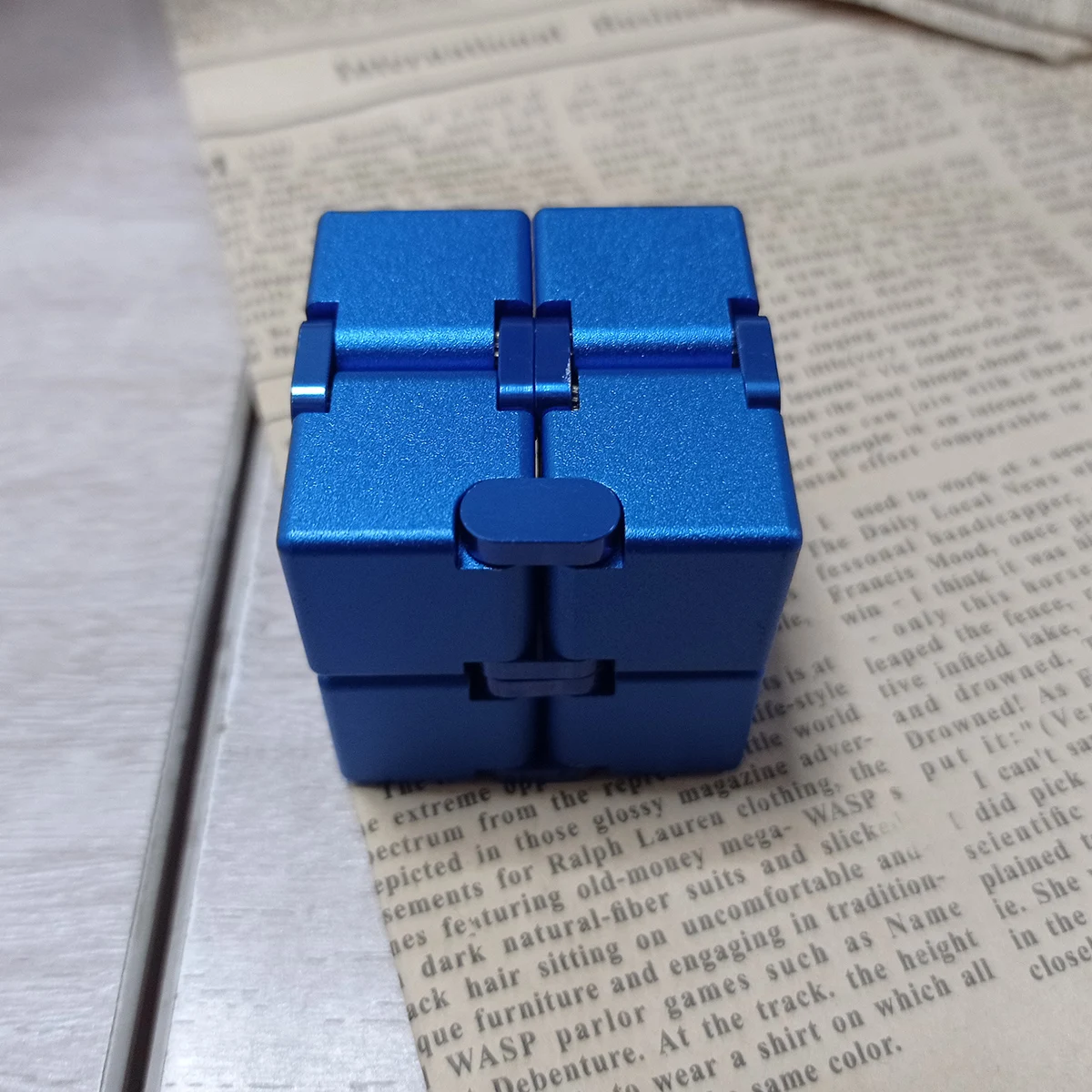 Aluminiumlegering Metaal Oneindige Magische Kubus Anti Stress Fidget Speelgoed Gemakkelijk Spelen Hand Spinner Kantoor Kubieke Stress Reliever Speelgoed