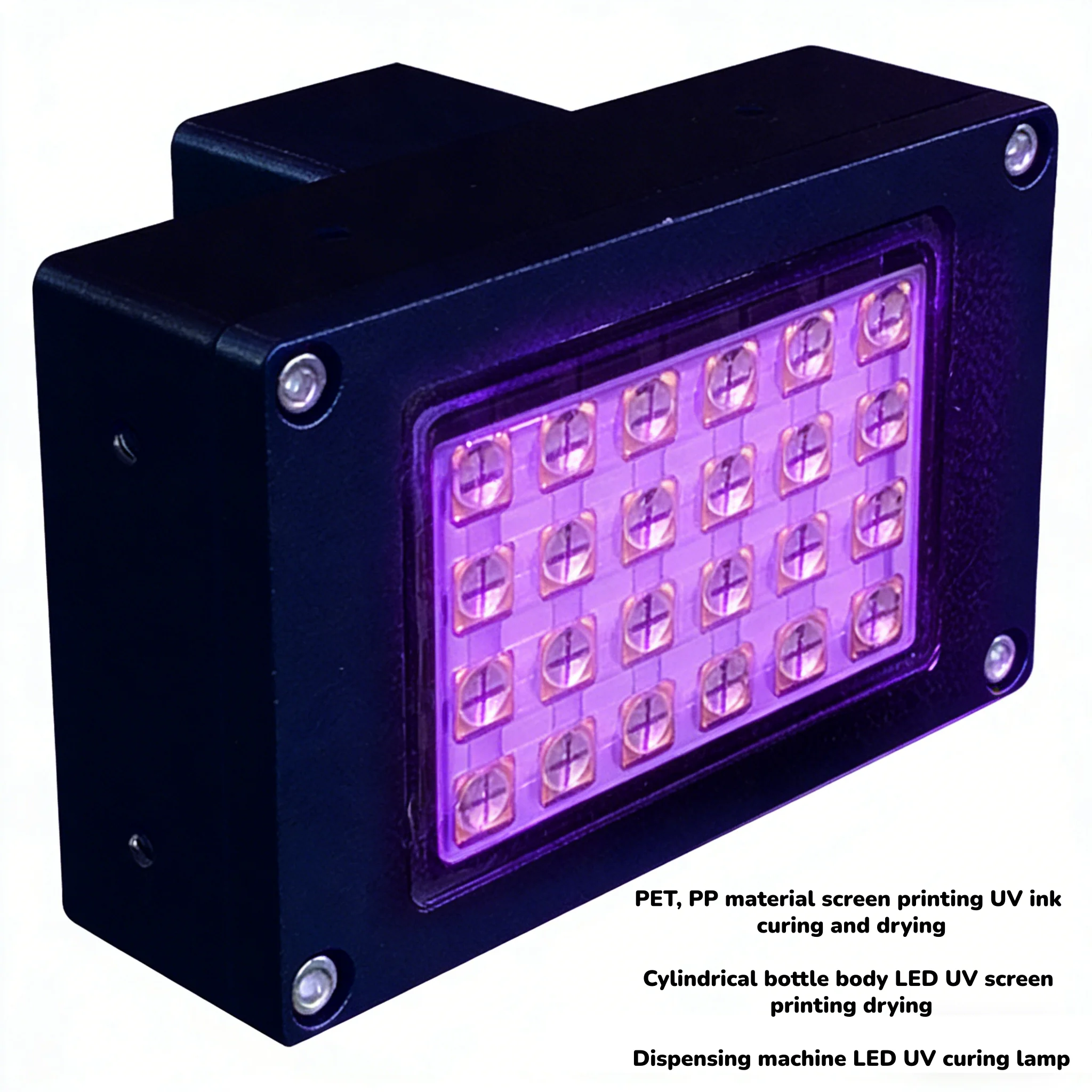 High Power Water Cooled  LED Curing Lamp For PET PP Material Screen Printing Fully Automatic Roll To Roll Screen Printing