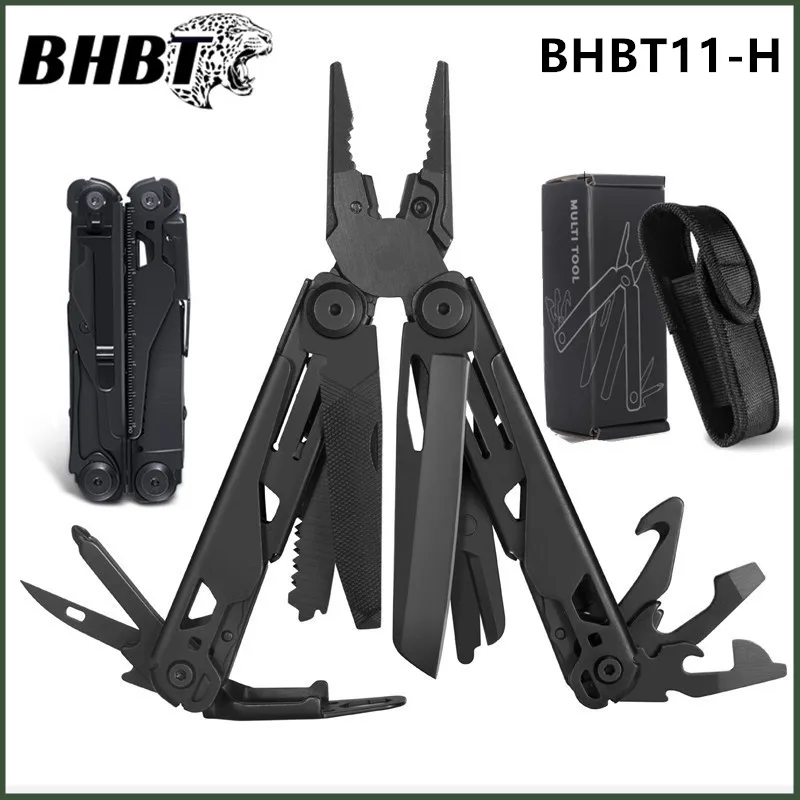 BHBT 19 in 1 Multitool Pliers Folding Knife Multi Tool Hoxagon Wrench Outdoor Camping Survival EDC Equipment Home Repair Tools