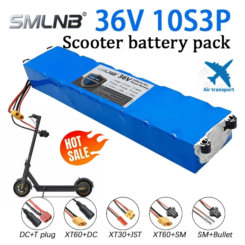 

36V 10500mAh 10S3P Battery Suitable For Xiaomi M365/M365pro New Electric Scooter Battery 18650 Lithium-ion battery pack with BMS
