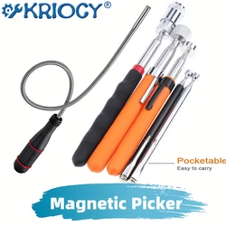 Portable Mini Telescopic Magnetic Magnet Pen Handy Tool for Picking Up Nut Bolt Extendable Bendable Pickup Rod Stick