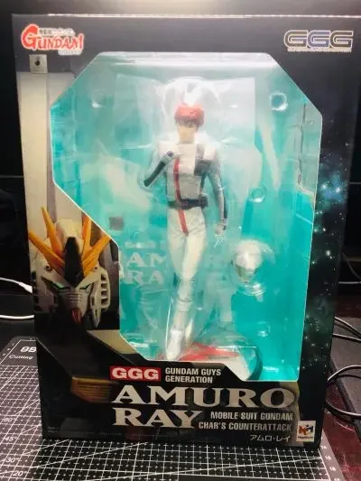 Auf Lager Mega house Ggg Chars Gegenangriff Amuro Ray neue Original Anime Figur Modell Jungen Spielzeug Action figuren Sammlung PVC