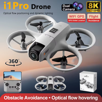 i1Pro Mini With LED Drones GPS 8K HD Dual Camera Brushless Motor Intelligen Obstacle Avoidance Foldable Quadcopters Dron RC Toys