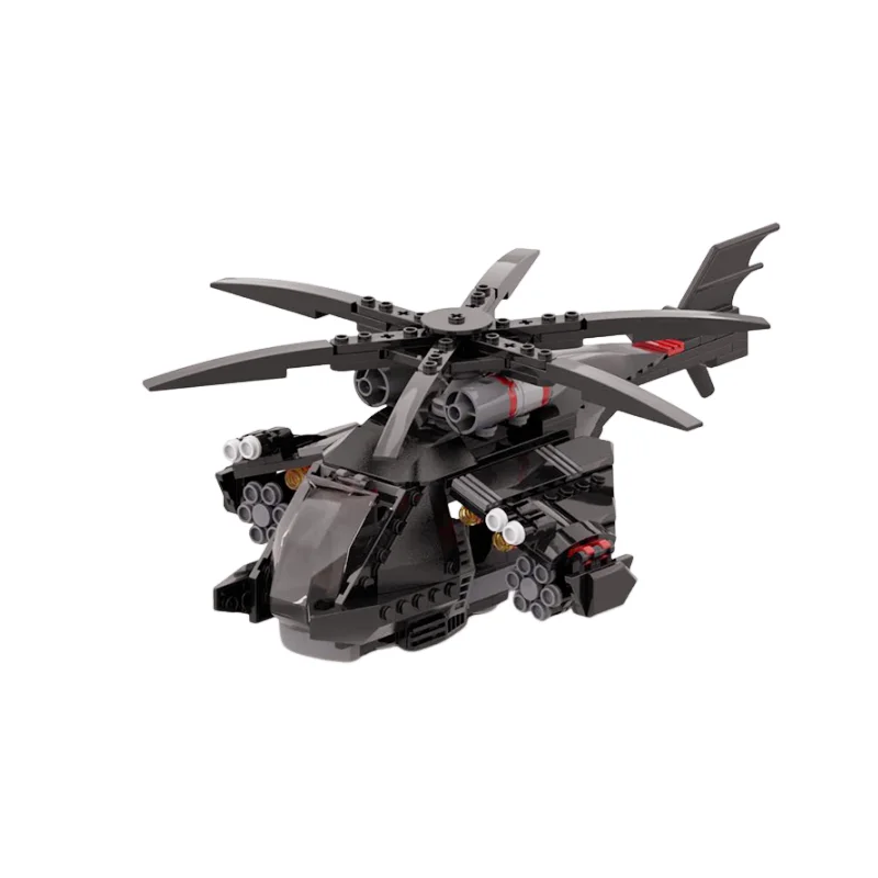 New Future Science Fiction Helicopter AH-64 Apache Chopper Set Building Blocks Action Figure Toys