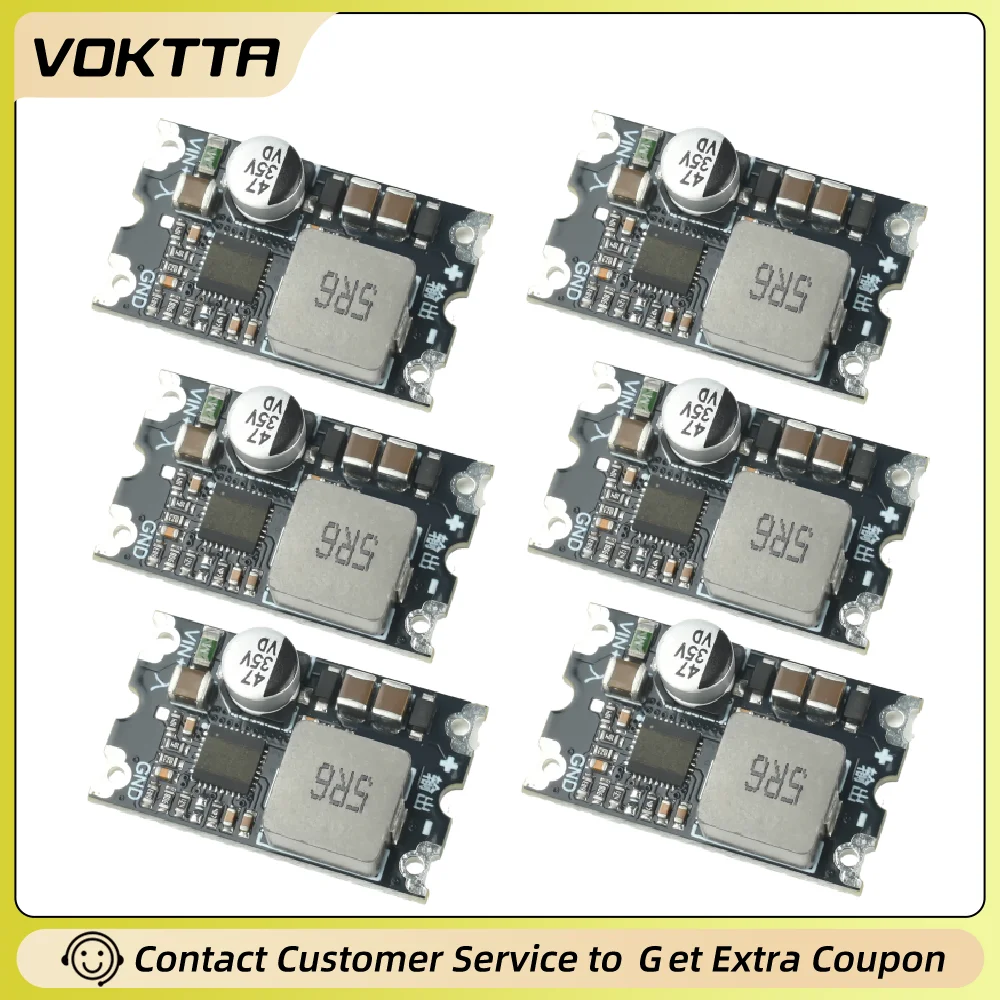 

5/10Pcs DC-DC Buck Converter Module 6-35V to 5V/12V 8A High Efficiency Step-Down Power Supply Board with Dual Voltage Output