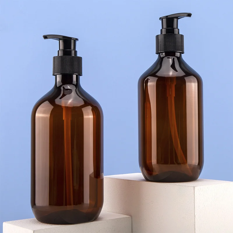 100/200/300/500ml Bathroom Soap Dispenser Bottle Shampoo Shower Gel Bottle Press Type Refillable Plastic Empty Liquid Containers