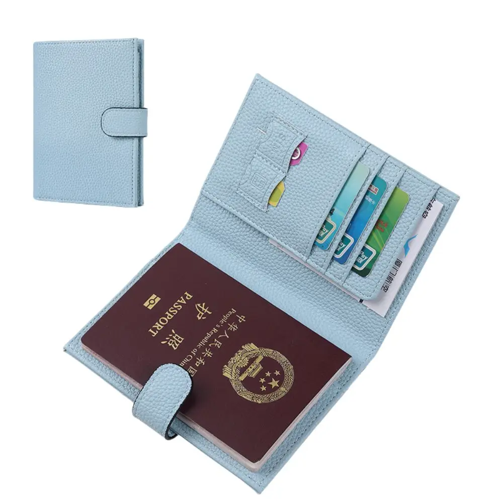 Waterproof Passport Cover with SIM Card Slots Multifunction Card Case Leather Passport Holder Ticket Folder Airplane Check-in