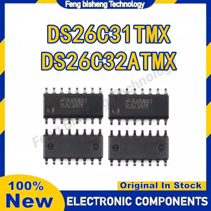 10PCS  DS26C32ATM DS26C32ATMX DS26C31TMX DS26C31TM SOP16 New Original