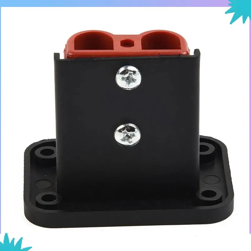 ABZW 4Pc 50A For Anderson Plug Connector Flush Mount Bracket Panel Cover For Caravan Boat Truck Cable Connectors Plug