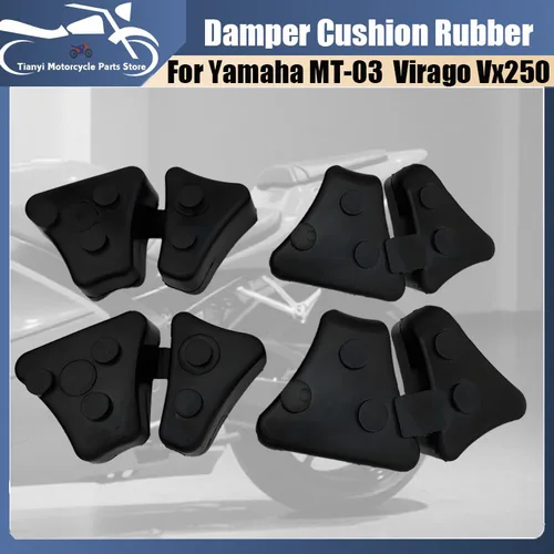 Rueda trasera de goma para motocicleta, 4 Uds., para Yamaha XV 250 H Virago XV 250 N Virago XT600 XT660, cojín de absorción de impacto, pieza de goma