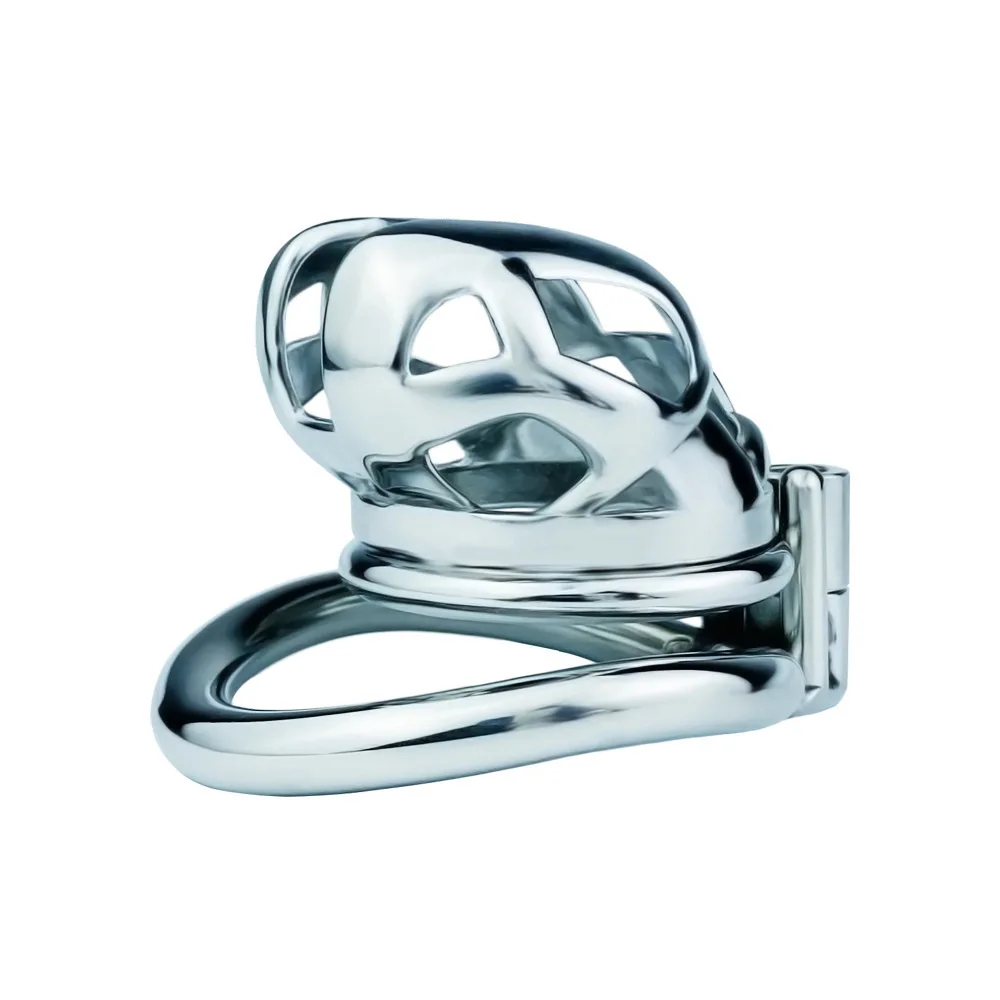 Multi size stainless steel cobra chastity lock for men, screw hidden lock control to prevent escape from the chastity device - view 4