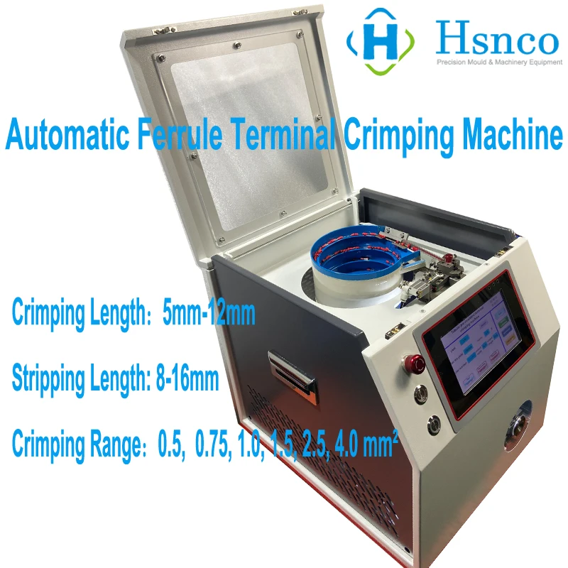 HS-RY20 Automatic Ferrule Terminal Stripping and Crimping Machine Wire Stripping and Insulation Terminal Crimping Machine