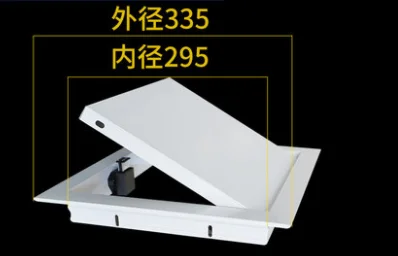 

Lacqure Square Aluminum Frame Plumbing Access Panel Ceiling Wall Unhinged Hinged Door Cam Magnetic Latch Push to Open