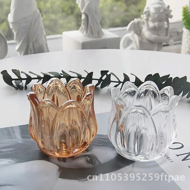 Vintage Glass Candle Holder Tu - đánh giá và giá Amber Jar Candle