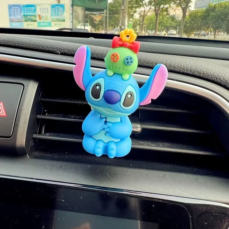 Stitch Cartoon Kawaii Perfume para Homens e Mulheres, Decoração Interior Do Carro, Air Outlet Purifying Air, aromaterapia Holiday Gift