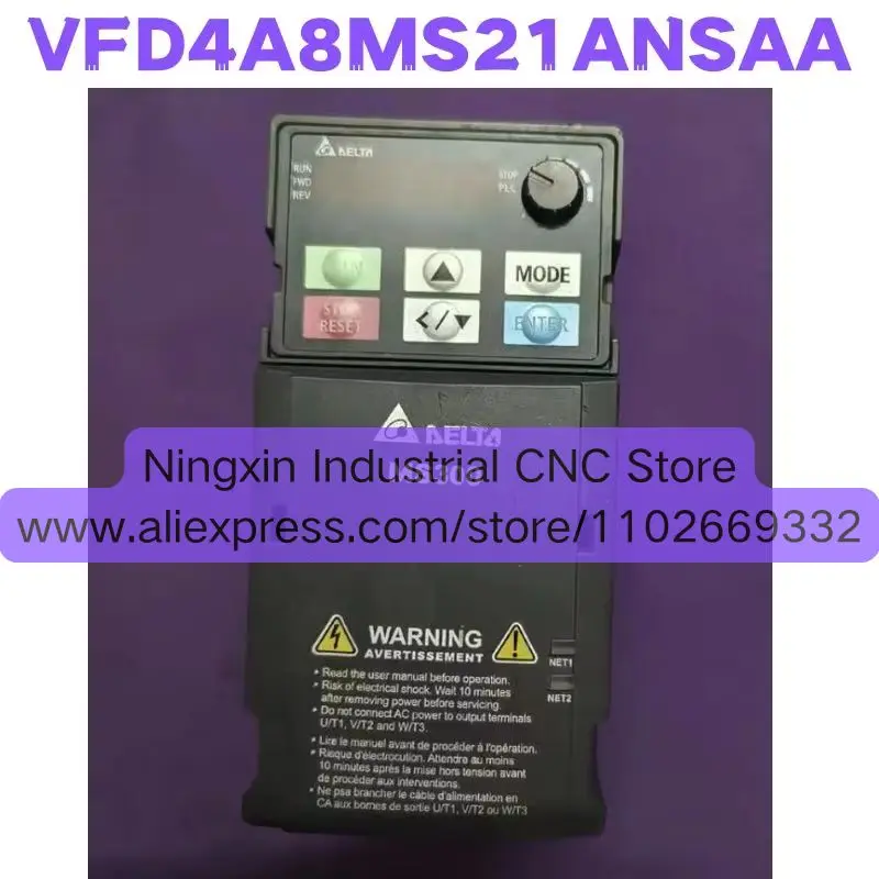 

Second-hand VFD4A8MS21ANSAA Inverter Tested OK Quick Shipment