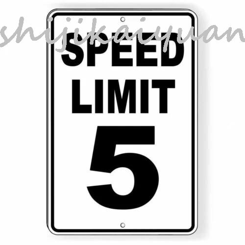 1 pack Speed Limit 5Sign Metal MPH slow WARNING Traffic Road Street best SW015