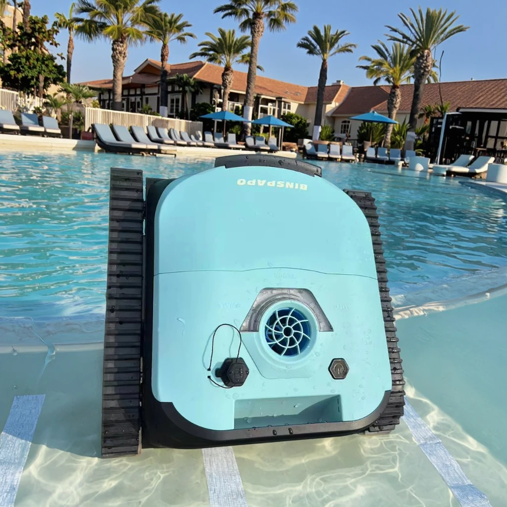 High Quality Outdoor Swimming Pool Cleaning Robot Efficient Automatic Vacuum Tool for Pool Maintenance