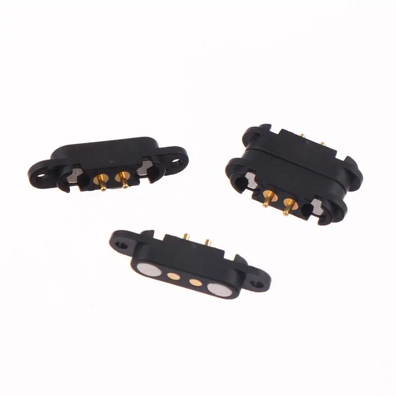 1 زوج 2 القطب ذكر أنثى 2A مقاوم للماء المغناطيسي بوجو دبوس موصل 2.54 مللي متر الربيع شحن سريع تيار مستمر مقبس الطاقة 2Pin