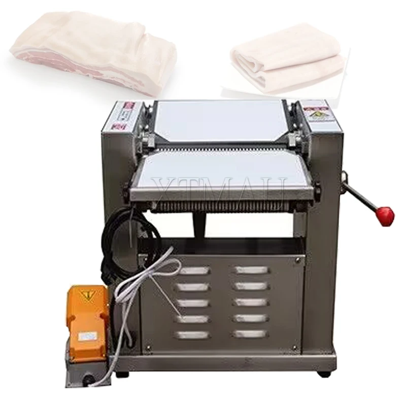 220V 280MM Blade Length Commercial Pig Skin Removal Machine Pork Skin Cutting Machine For Restaurant