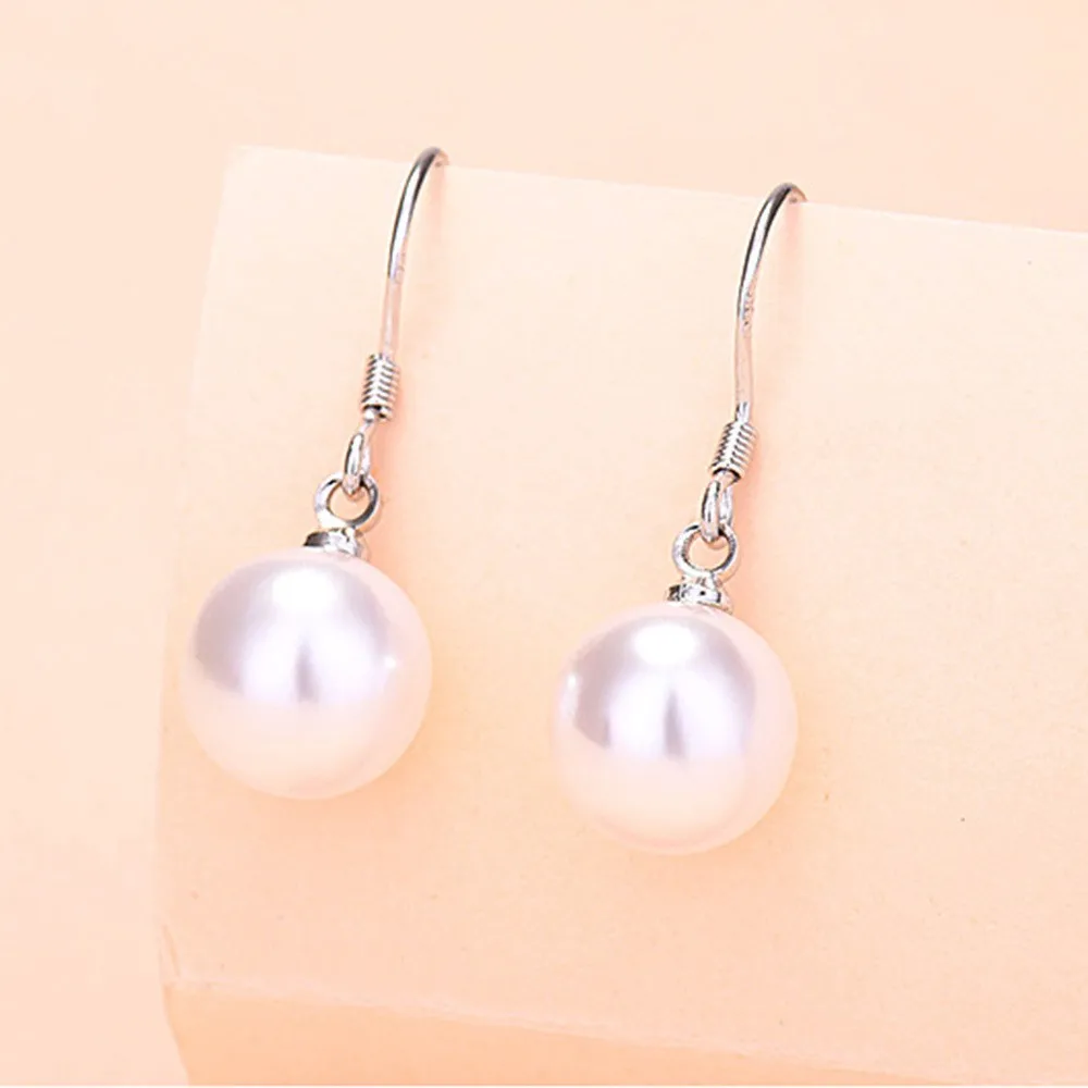 Korean Fashion Pearl Drop Earrings For Women Jewelry 2024 Trending New Luxury Women's Silver Plated Pearl Earrings Pendientes