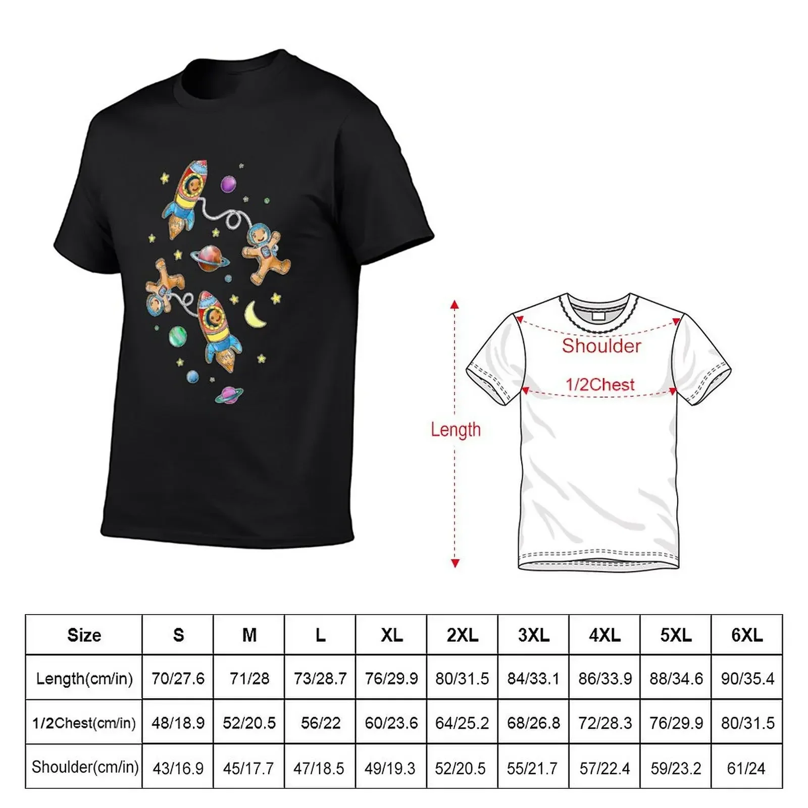 Gingerbread Astronauts T-Shirt oversized t shirt oversized plus size clothes boys whites mens graphic t-shirts anime