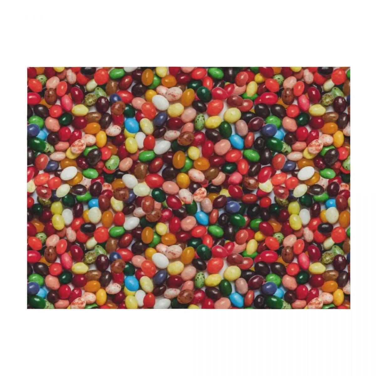 Manta con patrón de foto de caramelo de frijol de gelatina Gourmet, sofás decorativos, cama peluda, mantas de regalo personalizadas de moda