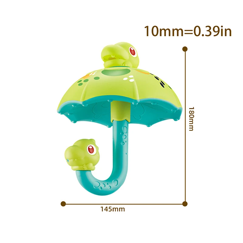 Paraguas de dinosaurio para niños, juguete de ducha, bonito juguete de pulverización de agua para nadar, juguetes de baño interactivos divertidos para padres e hijos, regalos