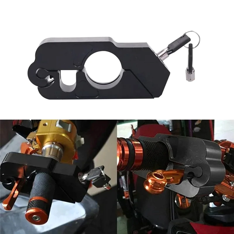 Motorcycle Handlebar Lock Handlebar Brake Handle Solid Lock Anti Theft Steal Lock