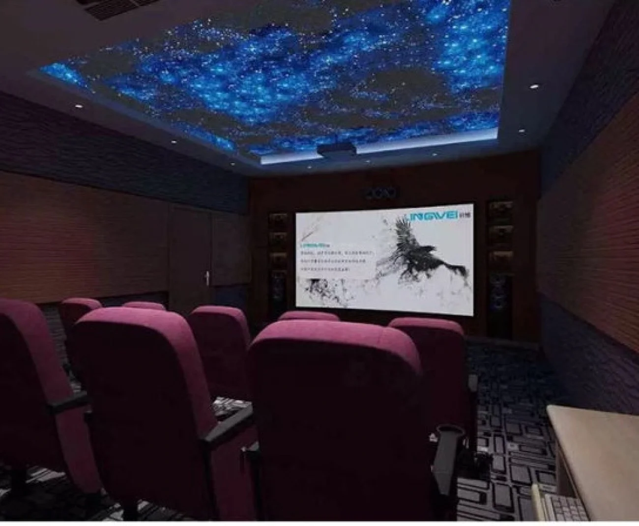 Home Theater Lighting Fiber Optic Star Sky Ceiling Light Panel, Fibre Optic Star Ceilings