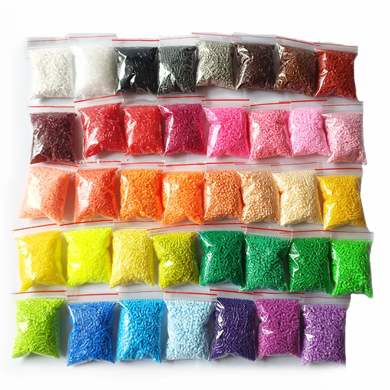 2000 sztuk/worek 2.6mm Hama koraliki Puzzle Perlen żelazne koraliki Diy Perler bezpiecznik koralik inteligencja zabawki edukacyjne