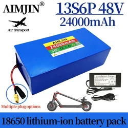 13S6P 48V 24000mAh 18650 Li-ion Battery Pack 2000W Citycoco Motorized Scooter Battery Built In 50A BMS+54.6V 2A Charger