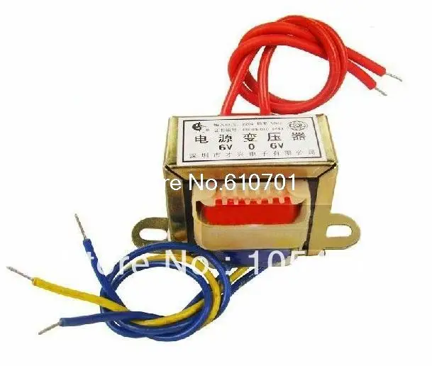 (1) 24VAC Output Voltage 50W EI Ferrite Core Input 220V 50Hz Vertical Mount Electric Power Transformer