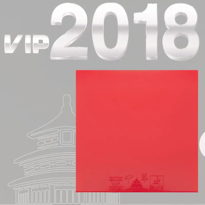

TUTTLE VIP 2018 CHINA Table Tennis Rubber Unique High Friction Wire-Drawing Surface Sticky Rubber Japanese Ping Pong Sponge
