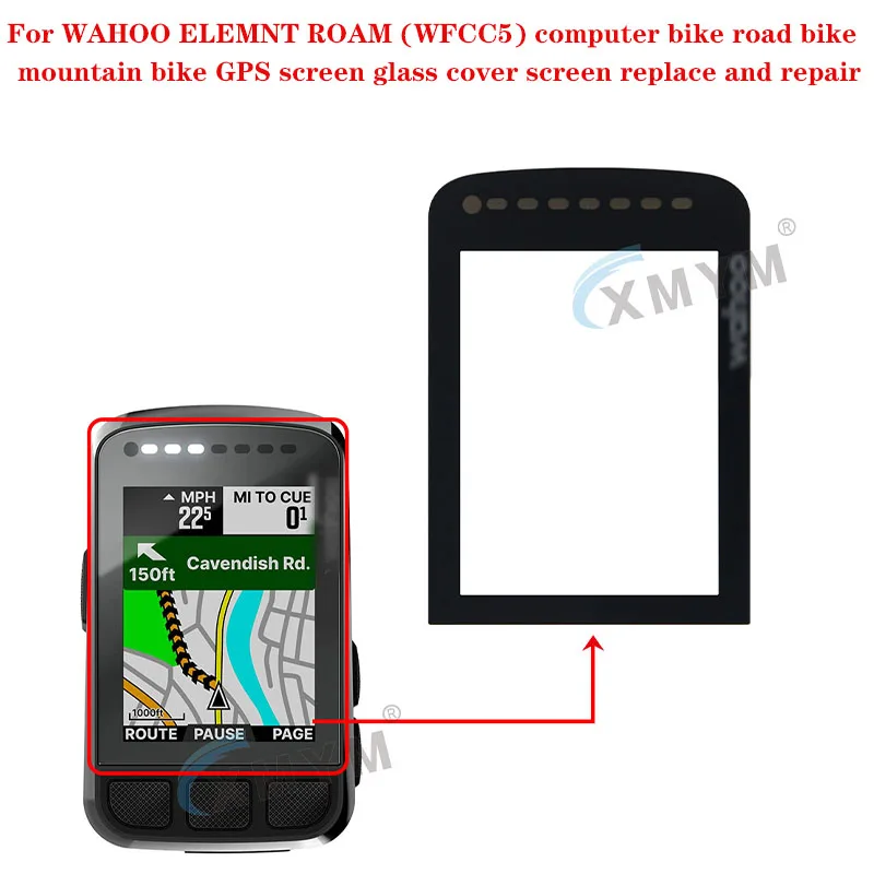 Dla WAHOO ELEMNT ROAM (WFCC5) rower komputerowy rower szosowy GPS rowerowy górski ekran szklany ekran wymiany i naprawy